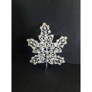 DODDS Rhinestone Maple Leaf Brooch